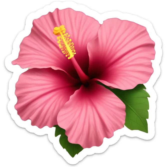 hibiscus flower sticker