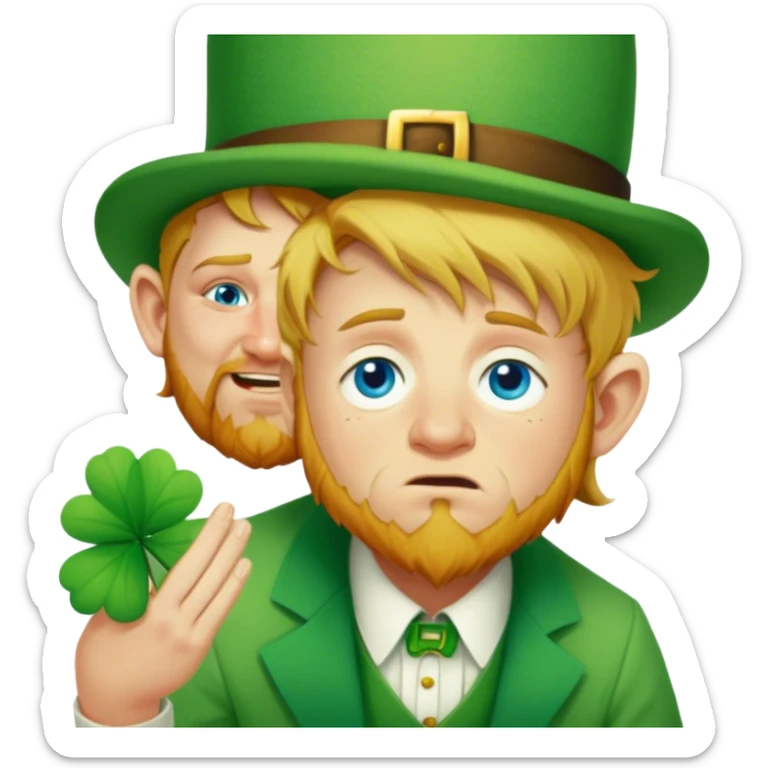Sad Leprechaun sticker