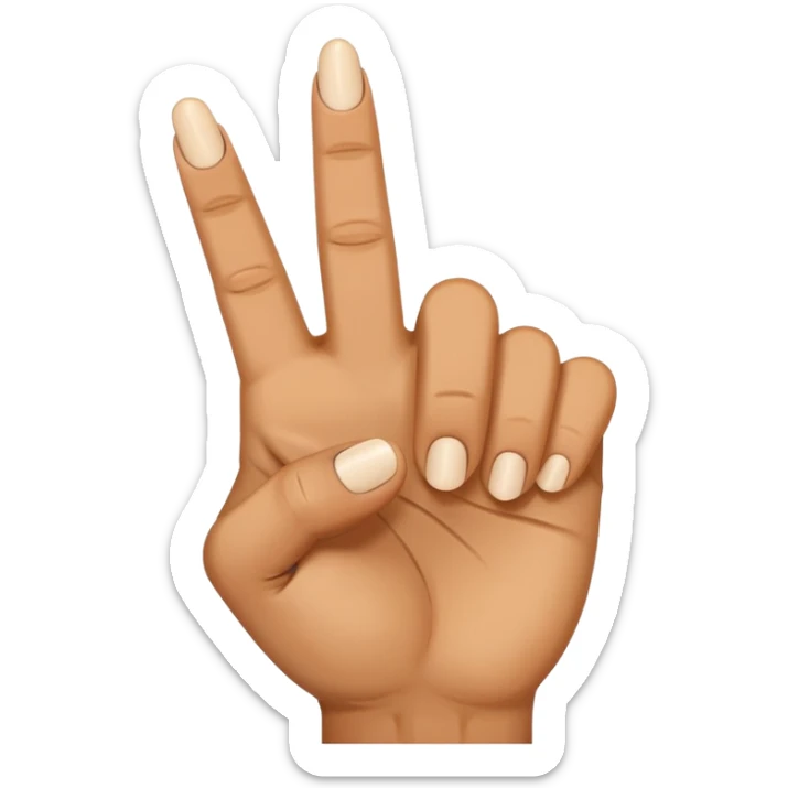 i want to create simple enoji for whatsapp the amojy of hand with the middle finger down sticker