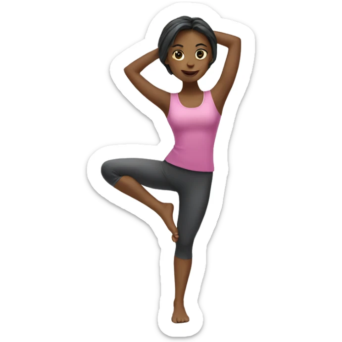 pilates girl sticker