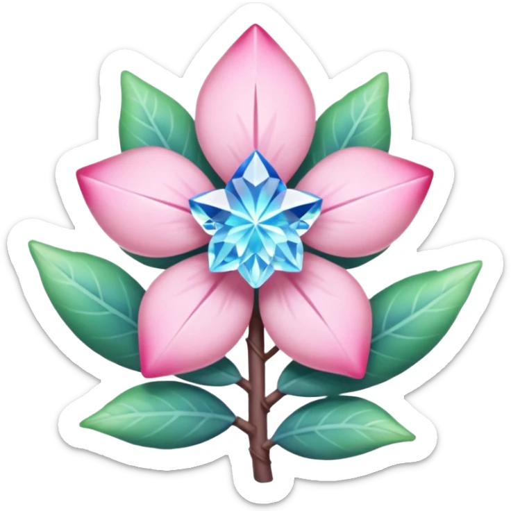 Diancie-Amaura-Aurorus-crystal-flower-Shirin-shrub-avatar-aesthetic-fusion sticker