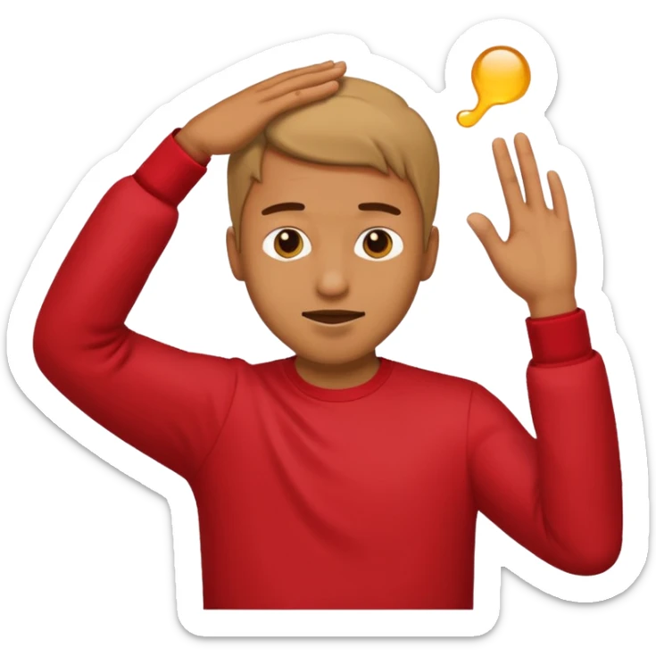 Un gars qui fait un dab. Mais avec le style des emojis apple sticker