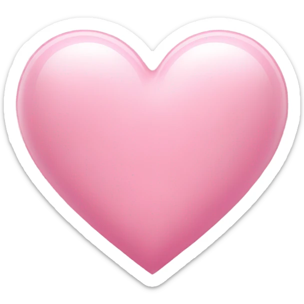 Pink heart sticker
