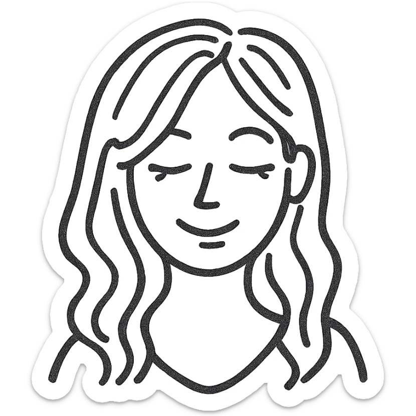 a beauty blonde woman sticker