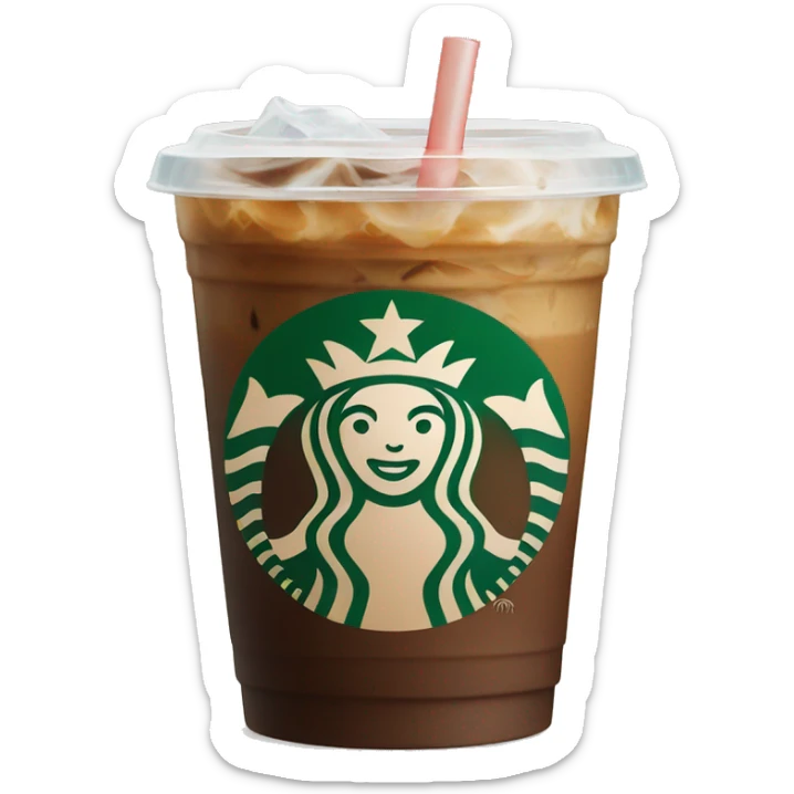 Starbucks iced coffee sticker