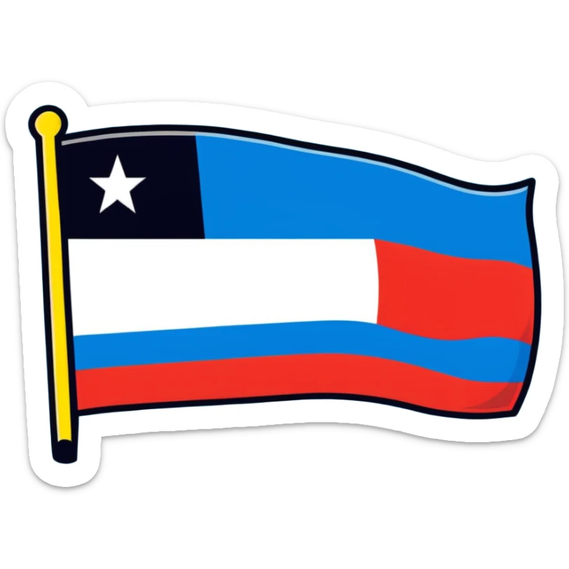 Puerto Rico flag with Club América logo in the center sticker