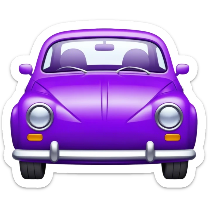 purple car sticker