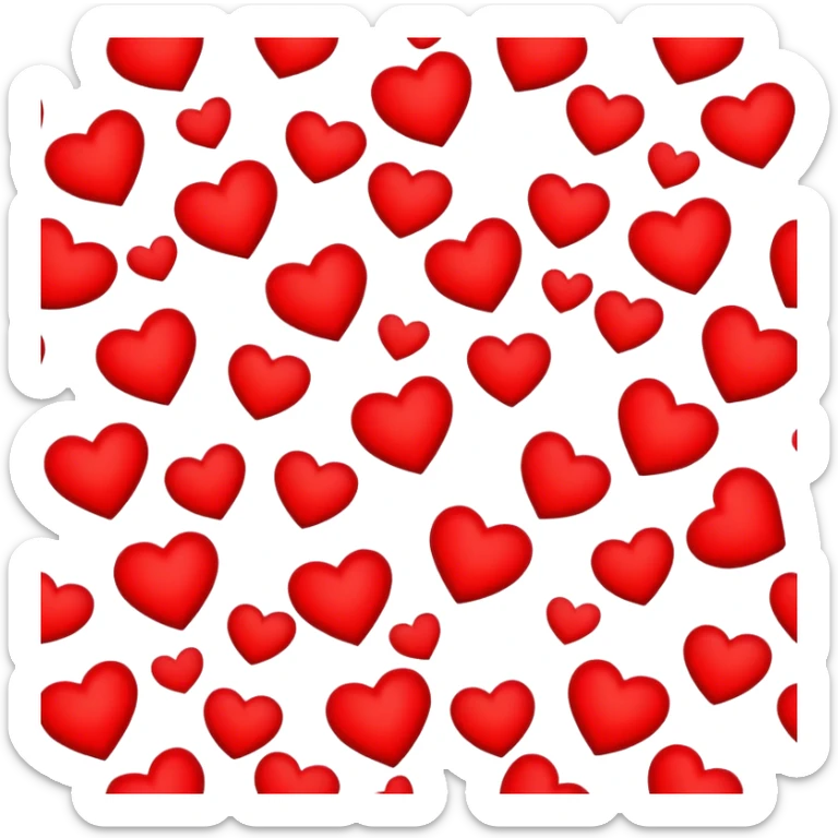 hearts sticker