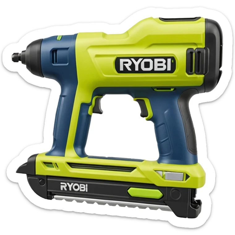 RYOBI 18V ONE+ AirStrike 18-Gauge Cordless Brad Nailer emoji style  sticker