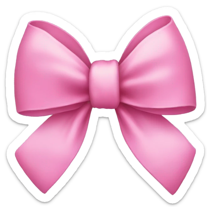 Pink bow  sticker