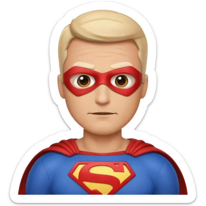 Generate super hero abstract emoji, father in superhero family, more adult sticker