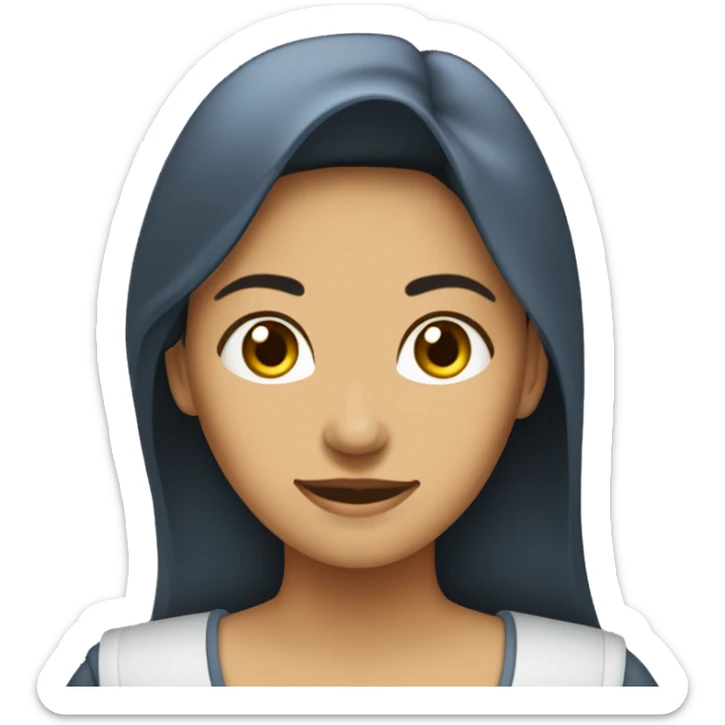 wanita tangan kanan seperti menelpon tangan kiri di hentakan  sticker