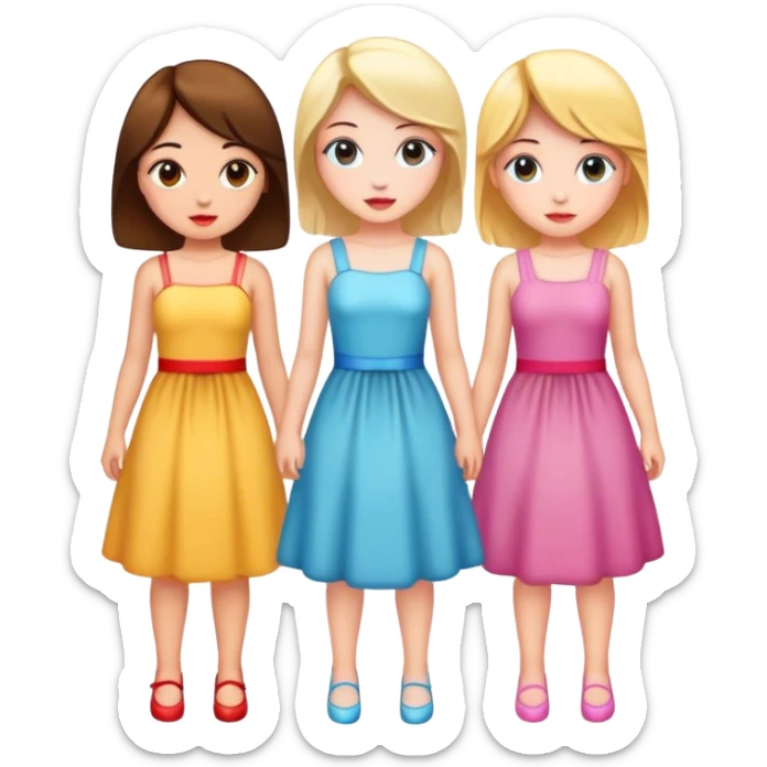 girly girls sticker