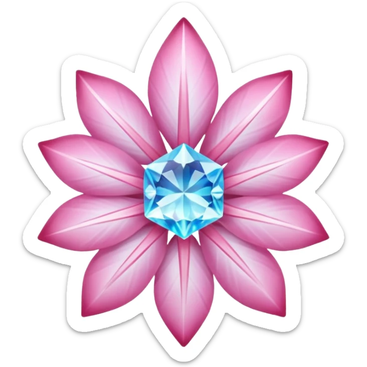 Diancie-Amaura-Aurorus-crystal-flower-Shirin-nature-natural-avatar-aesthetic-fusion sticker