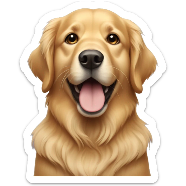 golden retriever  sticker