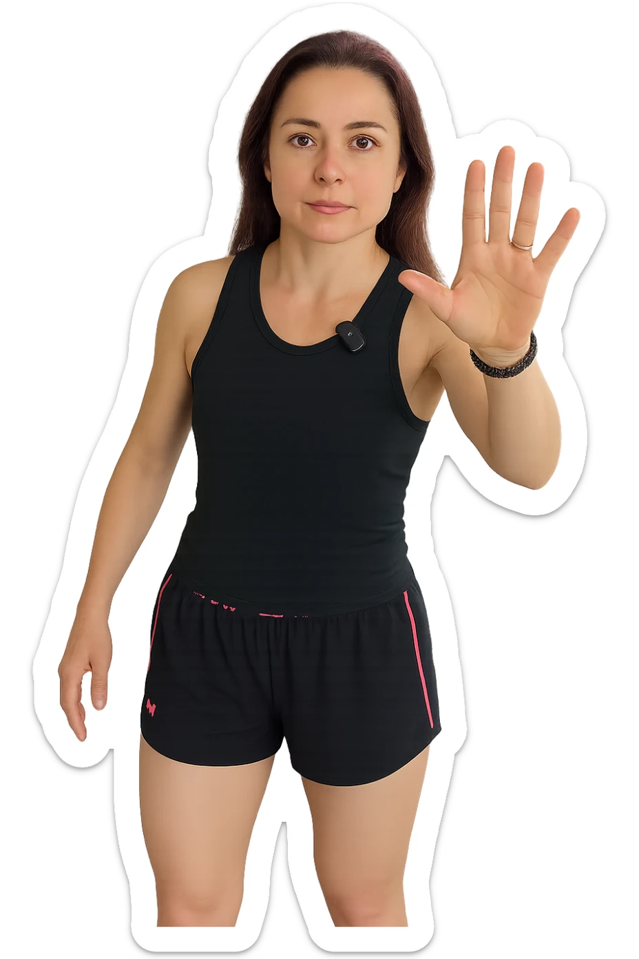 Donna senza cellulite grazie alla sua infiammazione sistemica bassa sticker