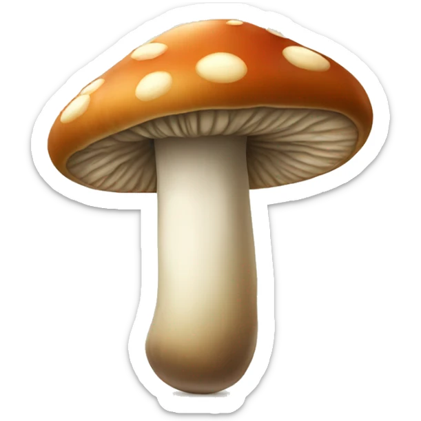 mushroom food sticker