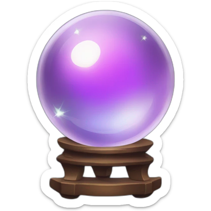 crystal ball sticker