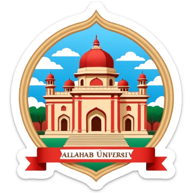 I want the emoji of the logo of allahabad university sticker