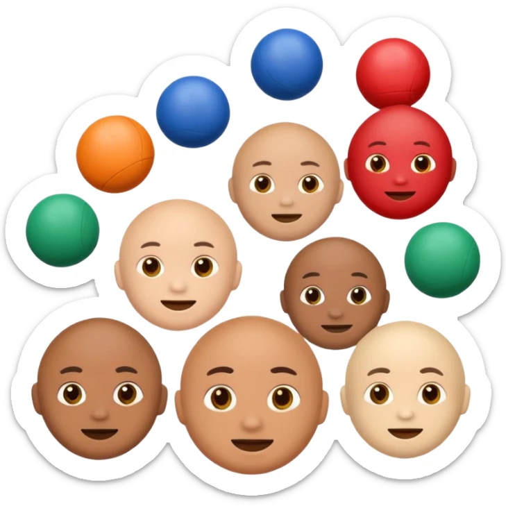 can some of the juggling balls faces (depicting customers and stakeholders) sticker