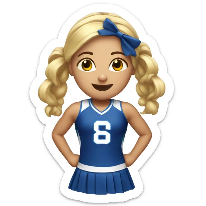 Cheerleader sticker