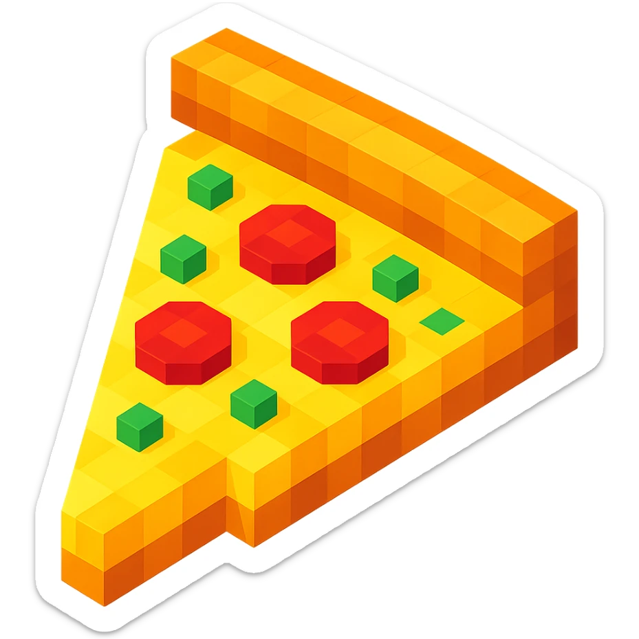 Pizza sticker