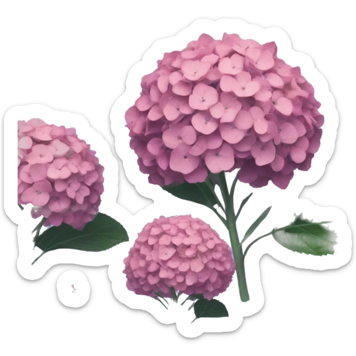 Hydrangea sticker