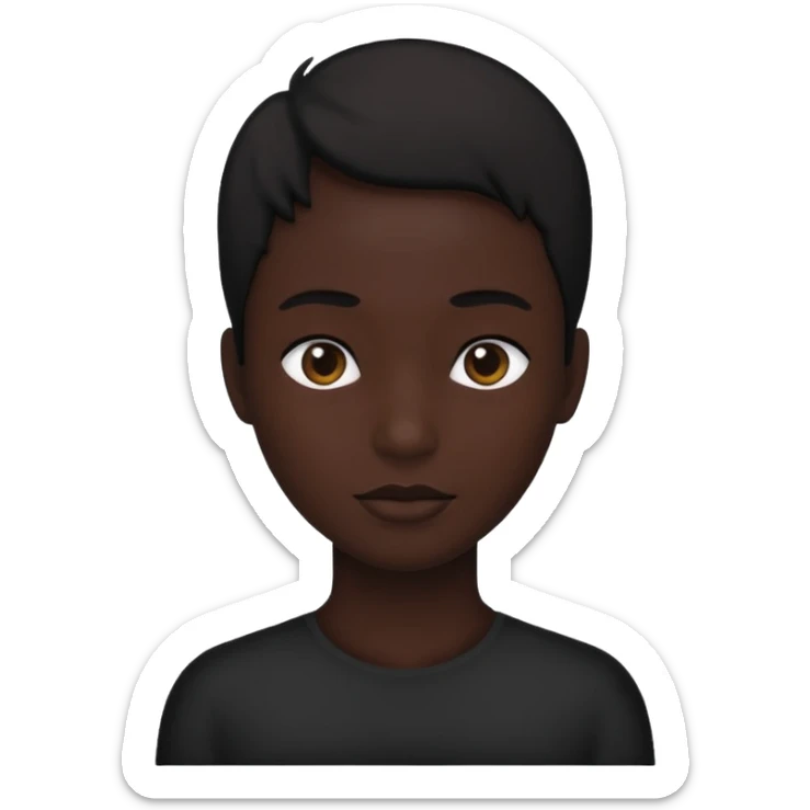 WIl je voor mij emoij maken
Je ziet gezicht, persoon. Maar zie alleen silhout, onbekend.
ZIe alleen vorm ,dus geen ogen, geen lip, geen haar. ZIe alleen silhout sticker