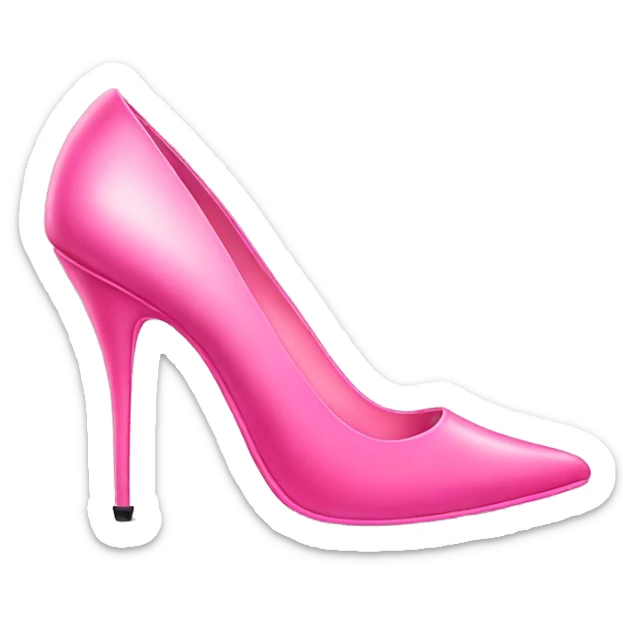 Pink high heels sticker