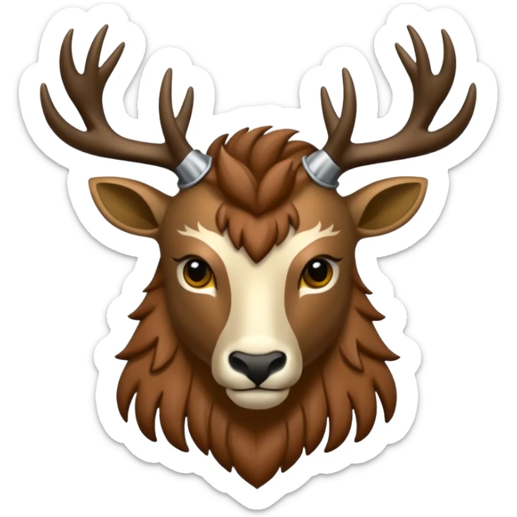 crea una mascota de equipo que sea un venado de cuerpo completo y lleve un chaleco con el nombre de telamon que en el chaleco diga telamon sticker