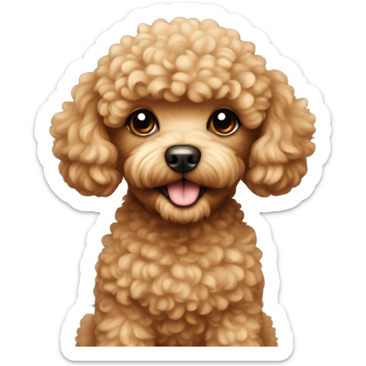 Toy poodle  sticker