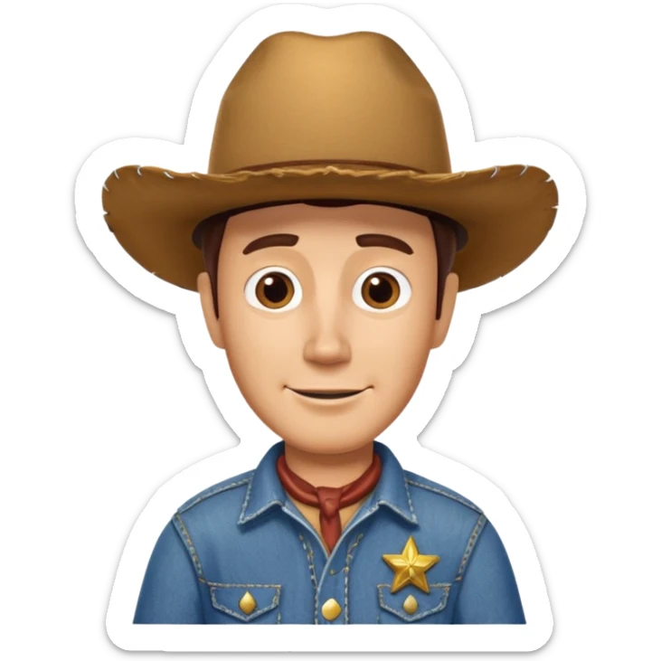 Sheriff Woody from the movie Disney Pixar's Toy Story  sticker