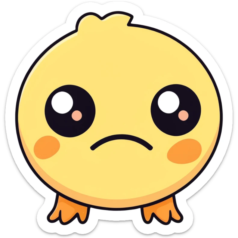 cartoon eye with small crusty booger in the corner, sleepy eye with crusty discharge sticker