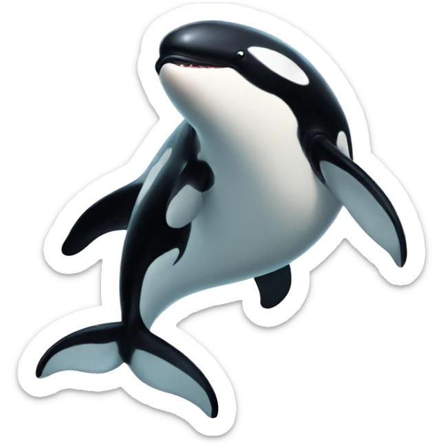 Killer whale sticker