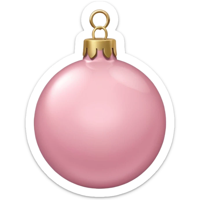 the color is baby pink its still christmas themed and aesthetic sticker
