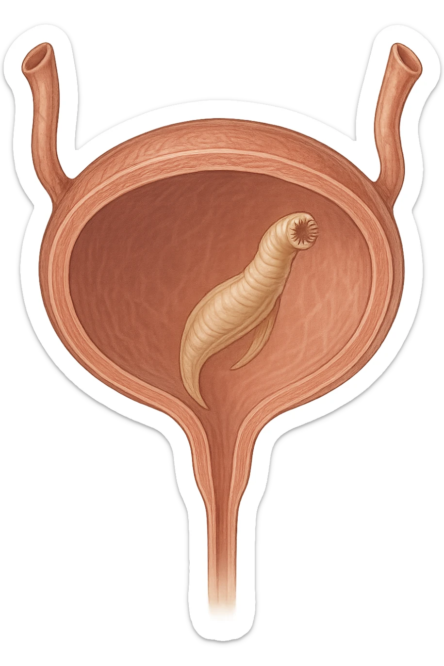 parassita nella vescica sticker