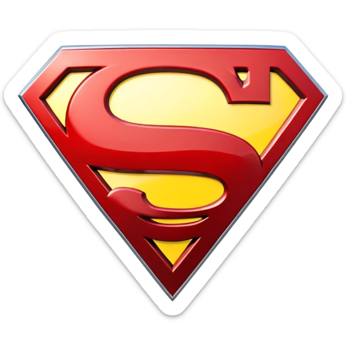 Superman symbol sticker