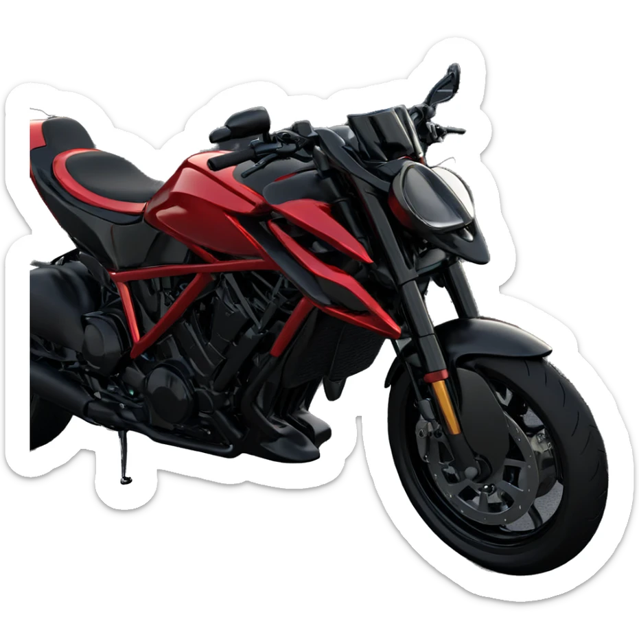 empty road with motorcycle sticker