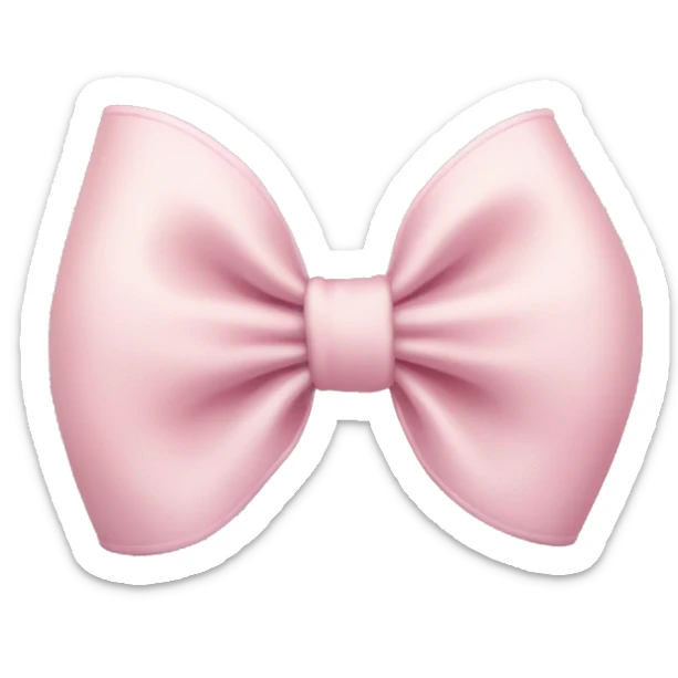light pink bow sticker