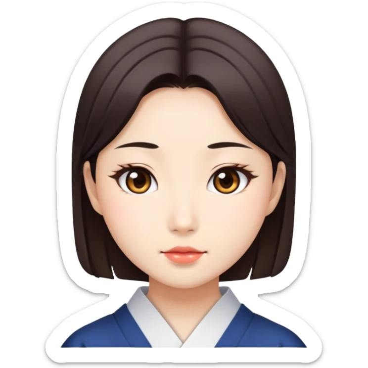 Beautiful japanese girl  sticker