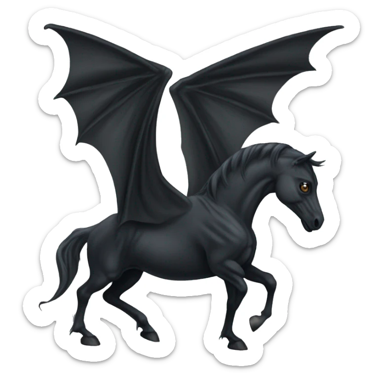 thestral: Winged horses visible only to those who have witnessed death and understand its significance. sticker