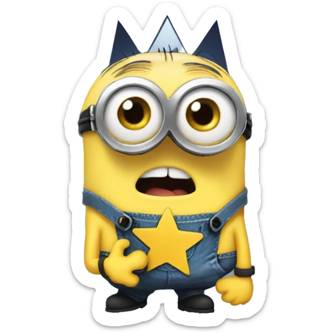 minion star sticker