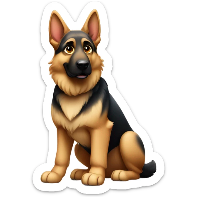German Shepherd sticker