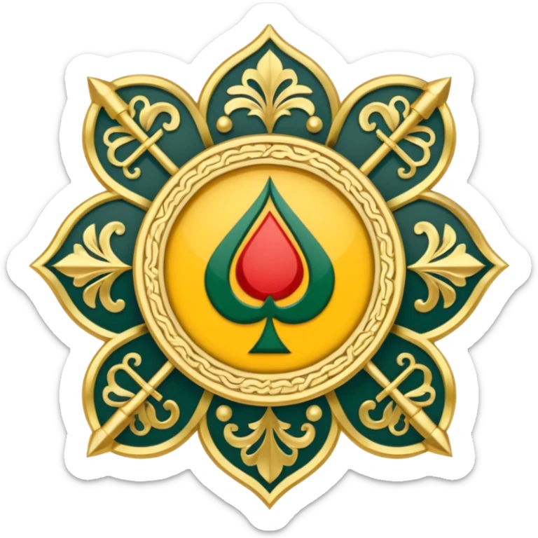Emblem of the Islamic Revolutionary Guard Corps, an Iranian military institution sticker