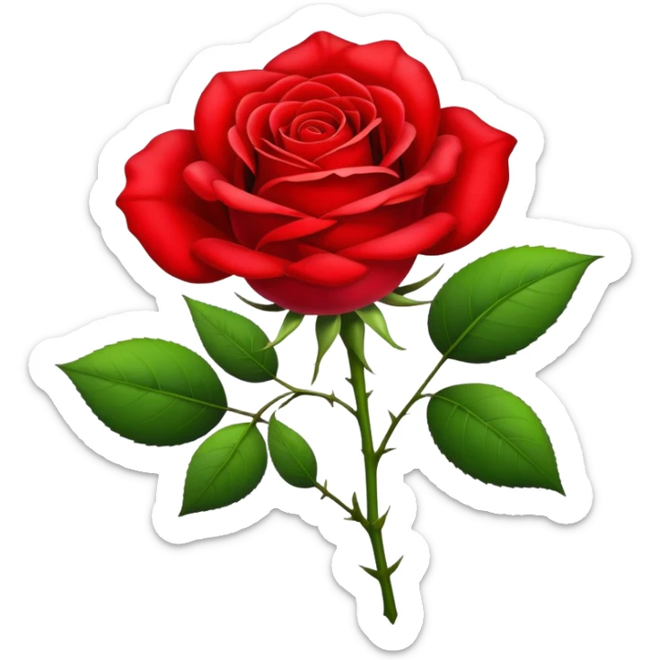 Red rose symbol of the Social Democratic Party of Germany sticker
