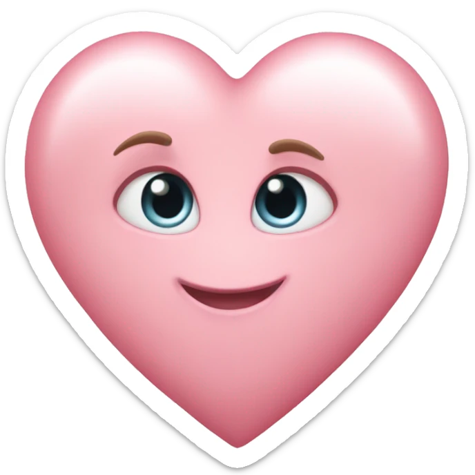 BABY PINK HEART sticker