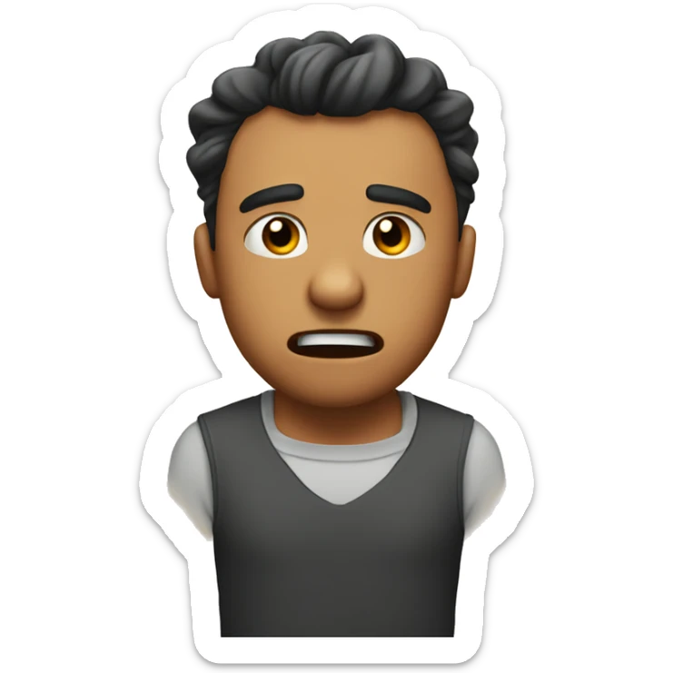 Being mad at your boyfriend, but trying not to show sticker