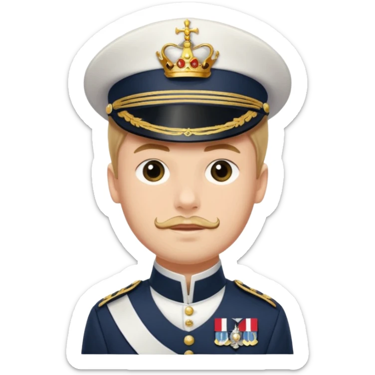 Prince John Of United Kingdom 5th Son of King George V who died at age of 15 in Sailor Uniform  sticker