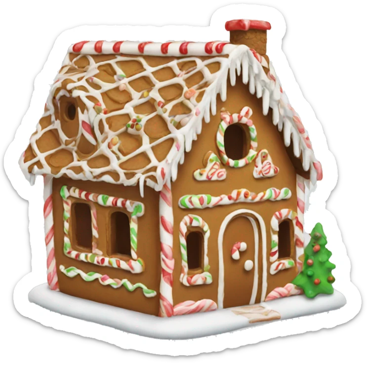 gingerbread house sticker