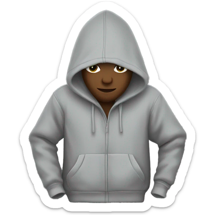 hoodie grey sticker